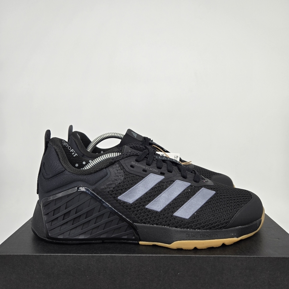 adidas Dropset 3 ID8632 Core Black Grey Women's Workout Shoes Size 7.5 - Picture 3 of 8